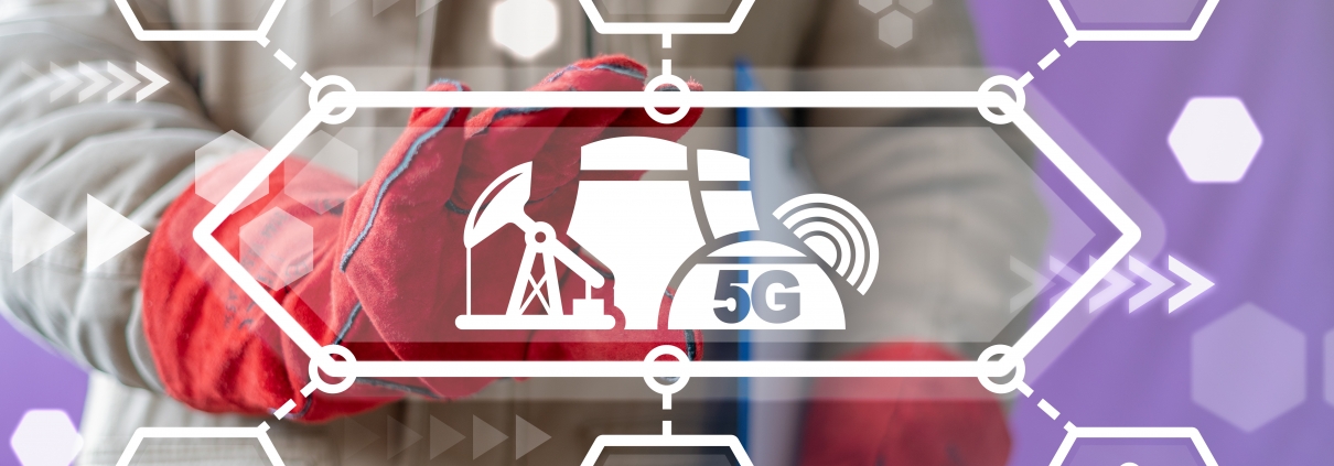 5g factory wireless network communication technology. Industry 4.0.